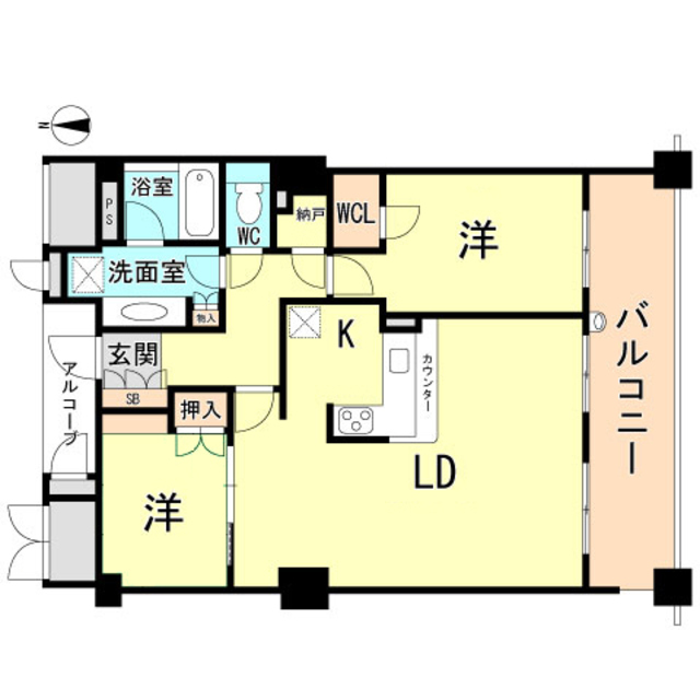 ジオタワー西宮北口 間取り