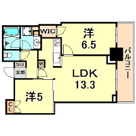 兵庫県神戸市中央区旭通４丁目 間取り
