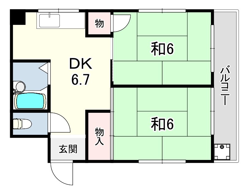 ハイム灘北 間取り