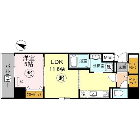 神戸HARBORSIDE 萬利RESIDENCE 間取り