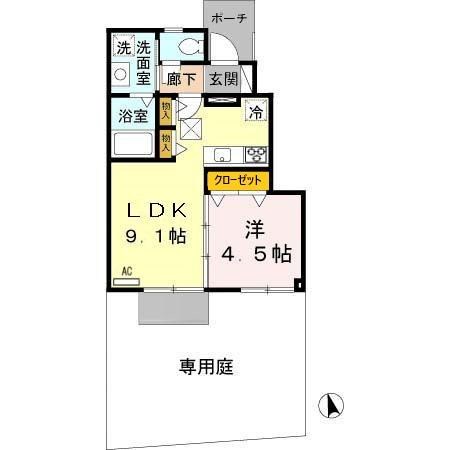 ラフィーネ林3 間取り