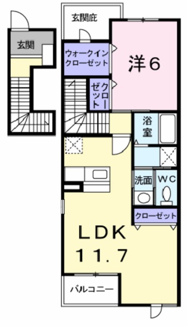 リヴィエール西河原 間取り