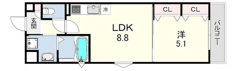 クリエオーレ北伊丹 間取り