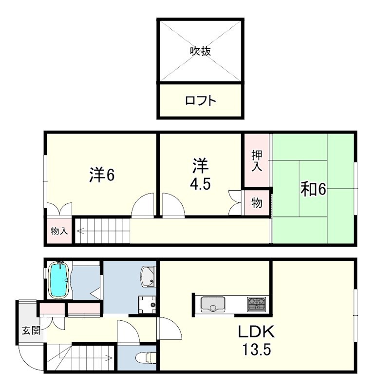 タウンハウス伊川谷 間取り