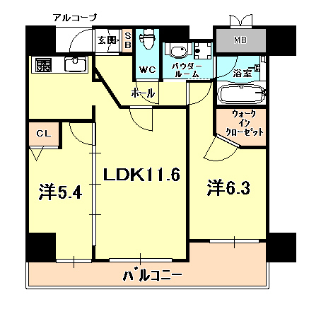 エステムプラザ神戸元町海岸通 間取り