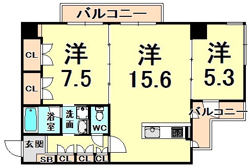 グリーンコートARAMAKI 間取り