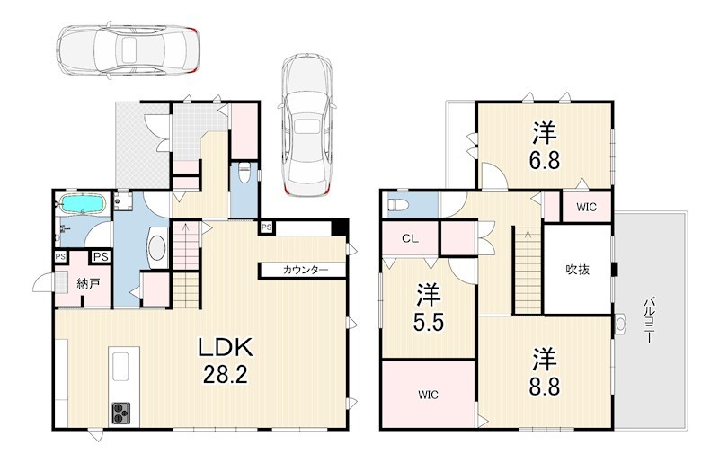 涼風町　戸建 間取り