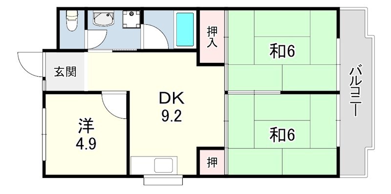 兵庫県芦屋市宮塚町 間取り