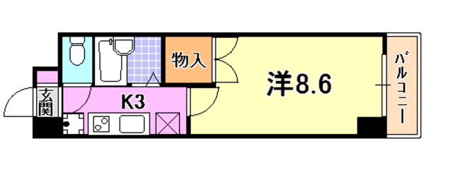 アートプラザ神戸西 間取り