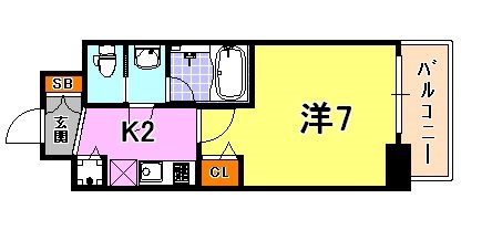 アスヴェル神戸ハーバーサイド 間取り