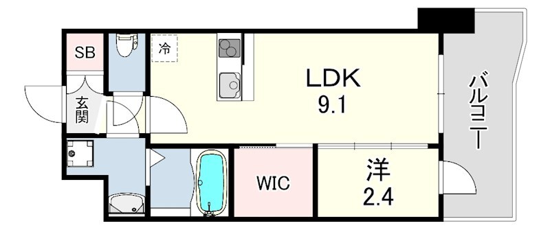 セレニテ神戸駅前アリエ 間取り