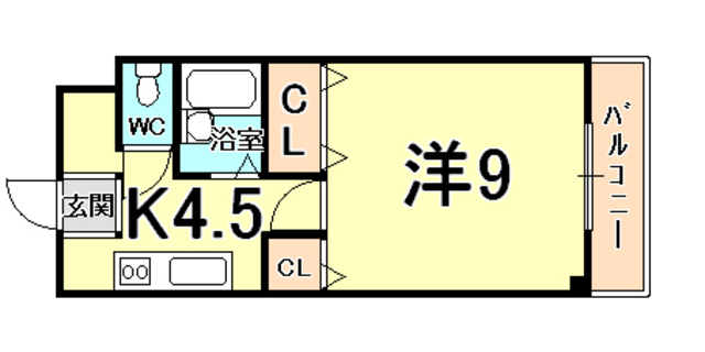 エストゥディオ甲子園口 間取り