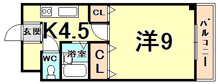 エストゥディオ甲子園口 間取り
