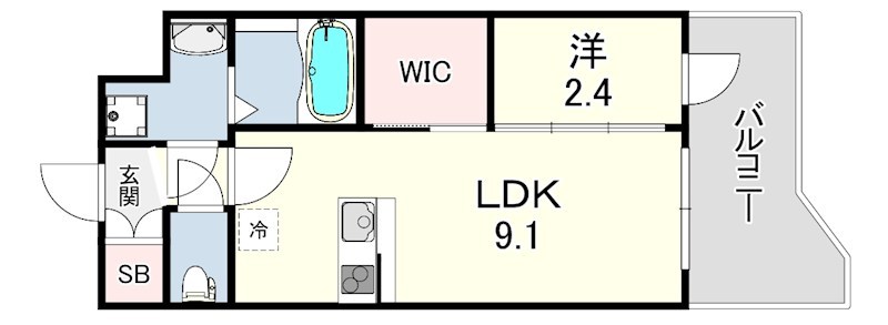 セレニテ神戸駅前アリエ 間取り
