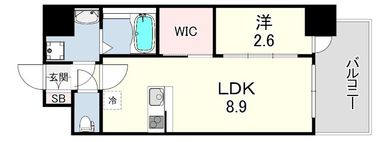 セレニテ神戸駅前アリエ 間取り