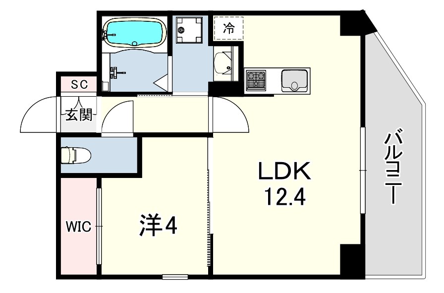 国香通4丁目新築マンション 間取り