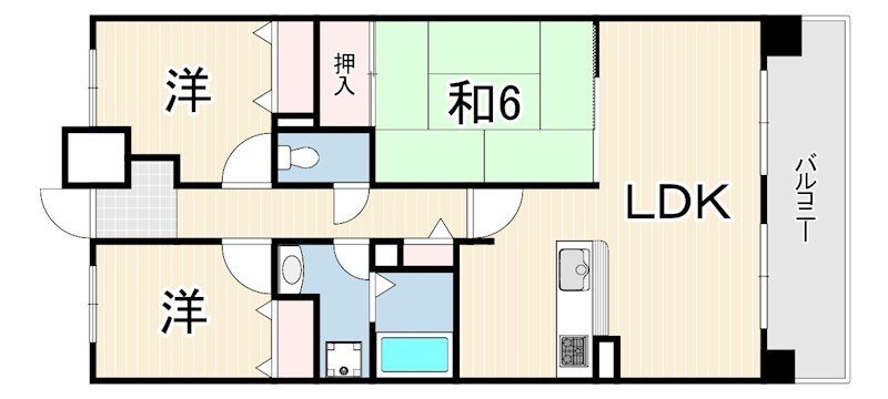 ウエストコート11番街 間取り