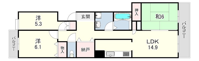 赤羽グリーンタウン 間取り