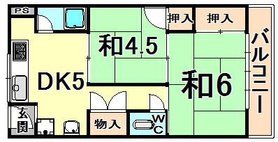 ヴィラ東伊丹 間取り