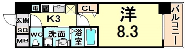 インベスト塚口S-FRONT 間取り