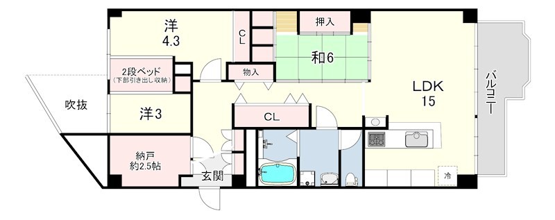 岡本エクセル 間取り