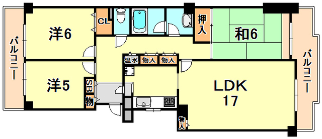 ダイアパレス名谷 間取り