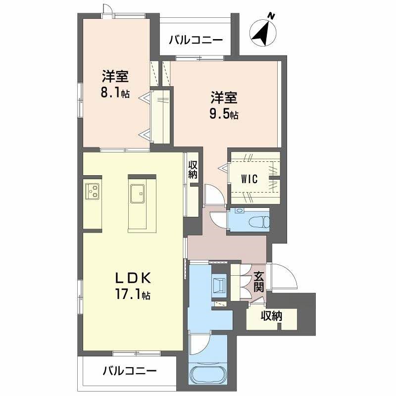 グレイス神戸住吉 間取り