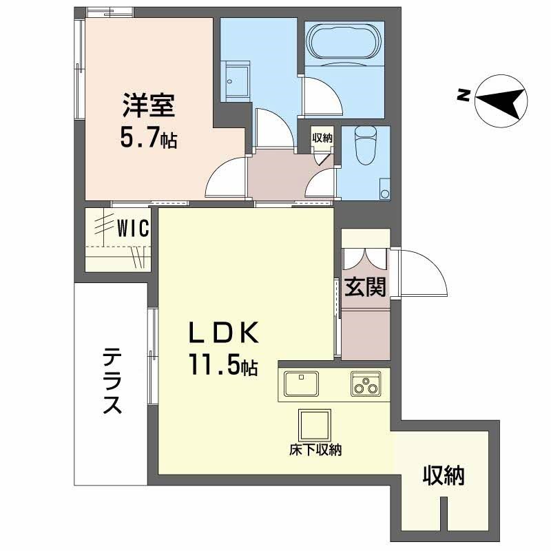SHAMAISON GARDENS 旭が丘2 間取り