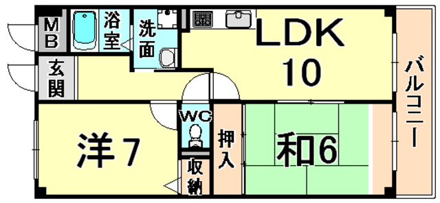 Aurora Court武庫之荘 間取り