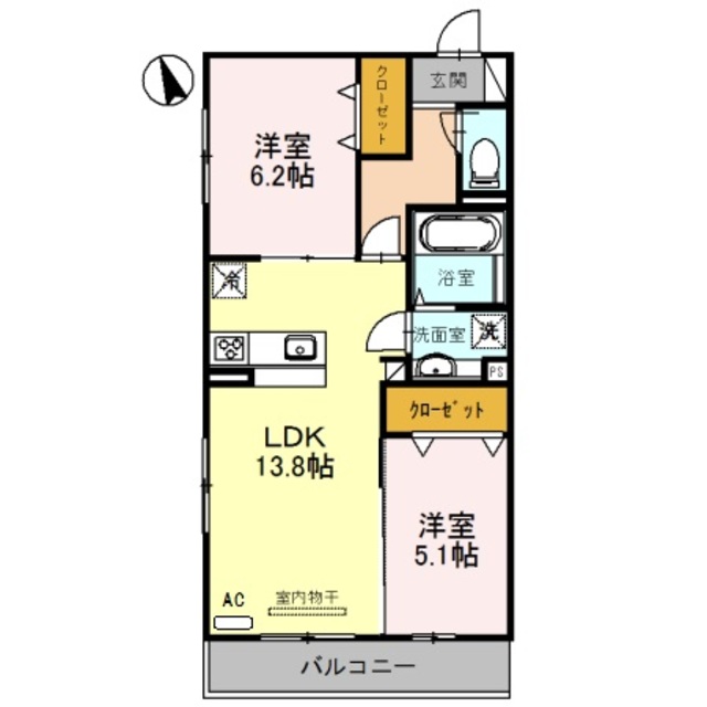 ルエスト・ラメール2 間取り