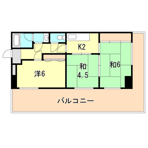 ヴィラコート三宮 間取り