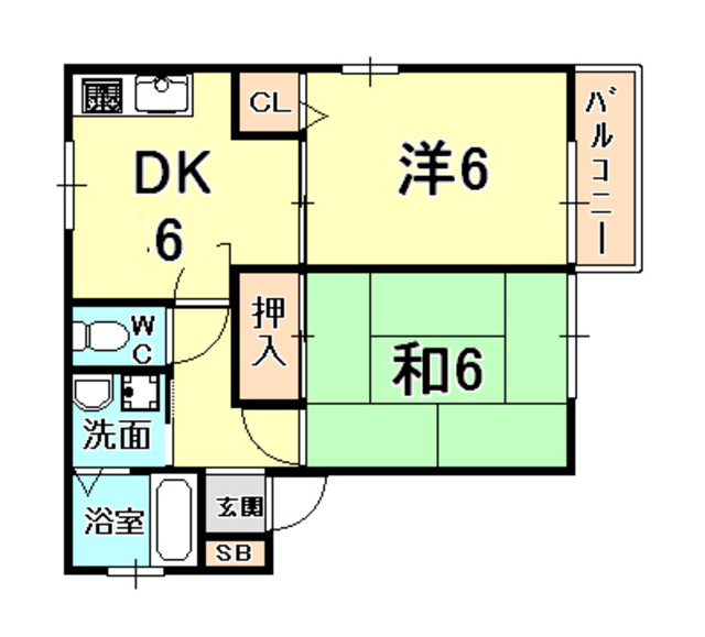 兵庫県西宮市門前町 間取り