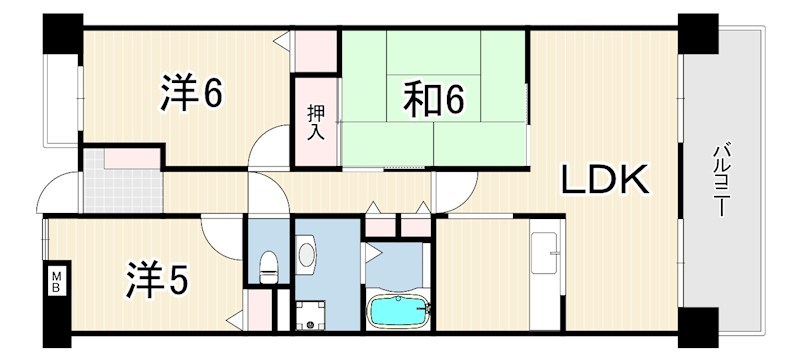 兵庫県西宮市甲子園口北町 間取り