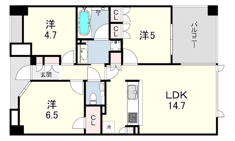 パークシュロス芦屋 間取り