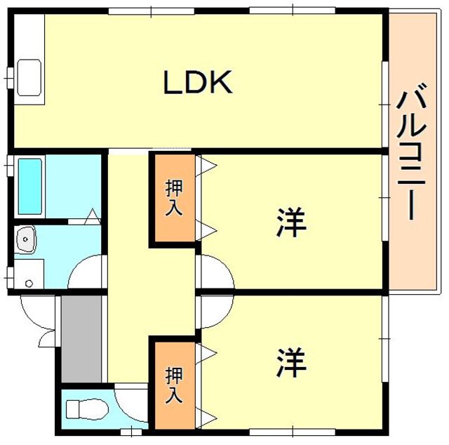 ECハイツ 間取り