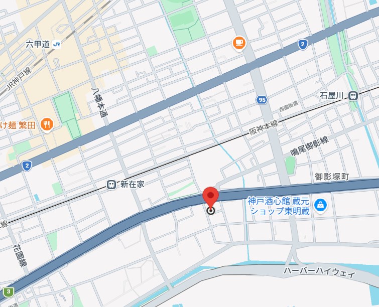 兵庫県神戸市東灘区御影塚町３丁目 地図（共通）
