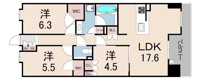 パークシュロス芦屋 間取り