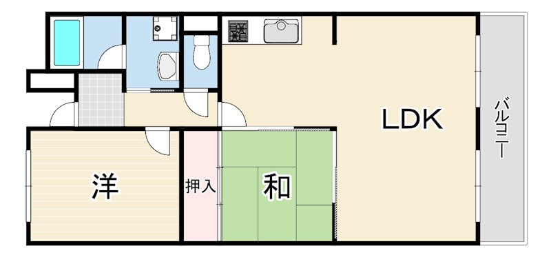 ハイツ東朝霧1号棟 間取り