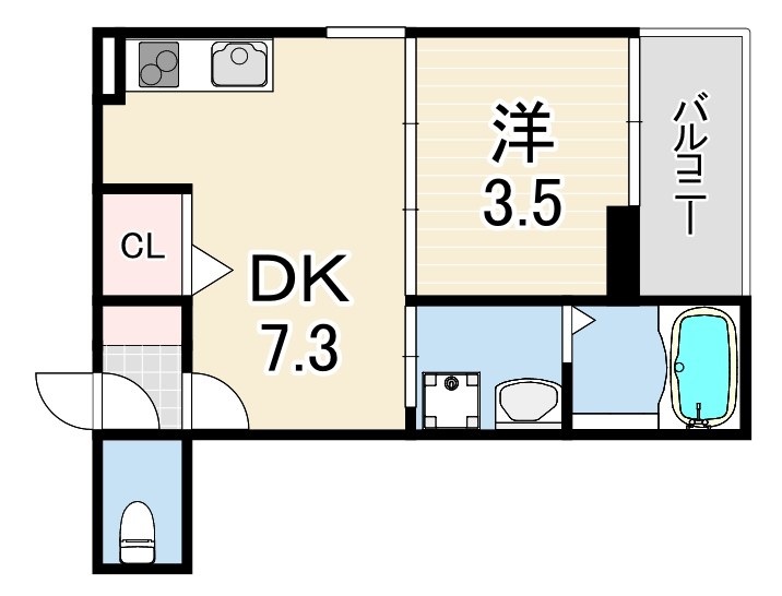 AQUAMARINE西北 間取り