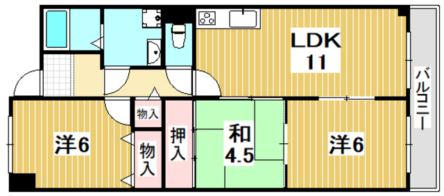 ボヌール安井 間取り