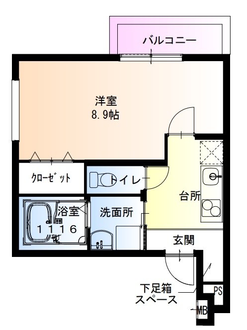 フジパレス西宮今津3番館 間取り