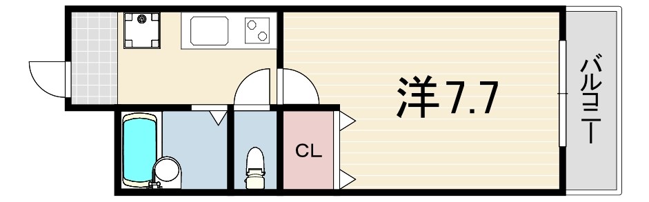 メゾンWO南七松 間取り