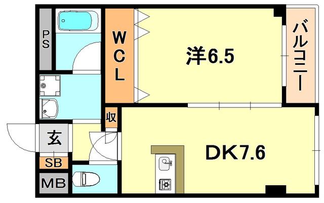 兵庫県神戸市兵庫区大開通６丁目 間取り