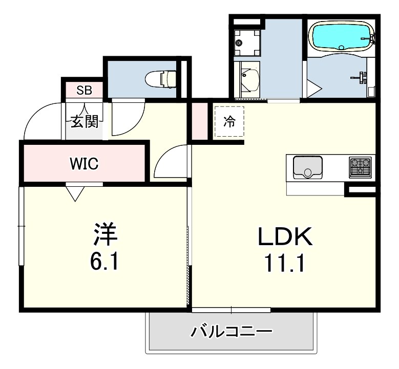 クローバー富士5号館 間取り