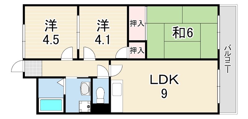フローリッシュ二見 間取り