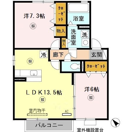 リバーハイム谷八木 間取り