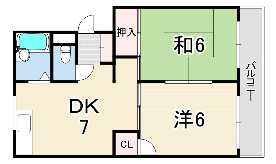 レジスコート東難波3 間取り