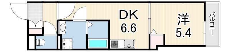 クレアール塚口1 間取り