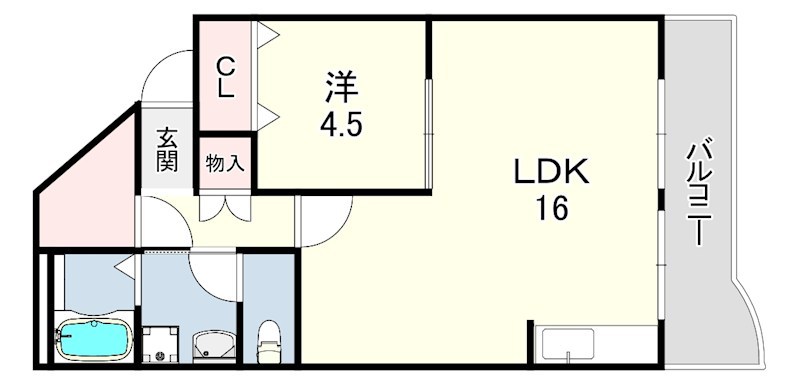 ハイツニュー多聞 間取り