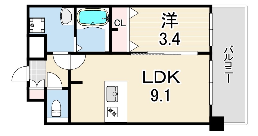 プレリス尼崎レーネヴィア 間取り